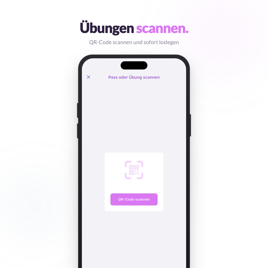 QR-Code scannen mit Physiopass